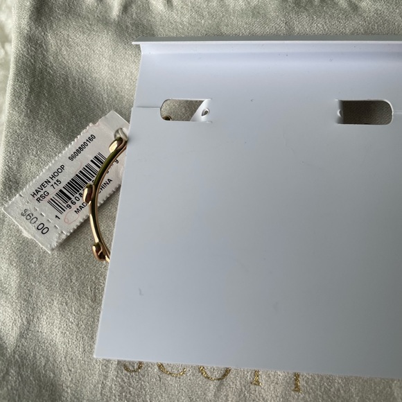 NWT Kendra Scott Haven Hoop Earrings Rose Gold - Picture 8 of 8